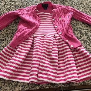 Ralph Lauren cardigan with matching dress